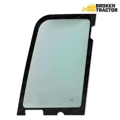 Kubota KX018-4 mini excavator upper door panel glass RG158-46930 green tint tempered