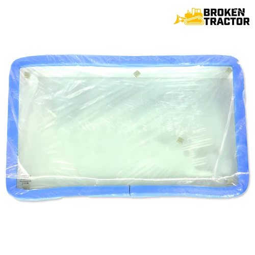 Kubota KX018-4 mini excavator front lower windshield RG158-46310 green tint tempered