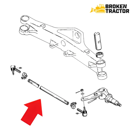Case 480C 480D 480E 480F 580C 580D 580E backhoe tie rod assembly kit D73397KIT