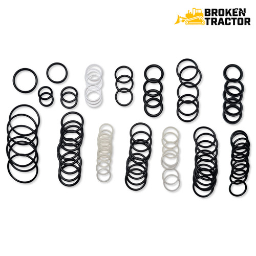 Case 580C backhoe control valve resealing kit 95 piece O-rings seals CS-580C-BCVK
