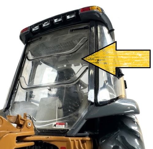 Case Backhoe Center Rear Cab Window Glass 