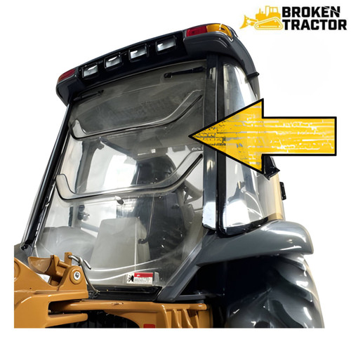 Rear Center Window Glass | Broken Tractor | 87434783