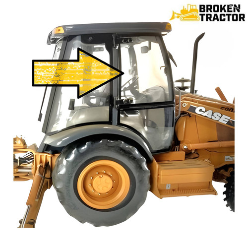 Maaa出品 Upper Cab Door Glass – Right Side | Broken Tractor | 394700A
