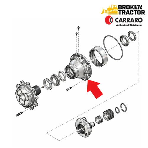 Crown Wheel Hub for Case 580N, 580SN, 580SV Backhoes & More – 87708466