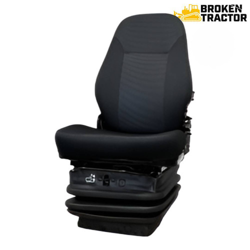 Cloth Air Suspension Seat for John Deere Crawler Loaders, Dozers & More 605K, 705K, 755K, 450G, 650G, 450H, 450J, 550H, 550J, 650H, 650J, 700H, 700J