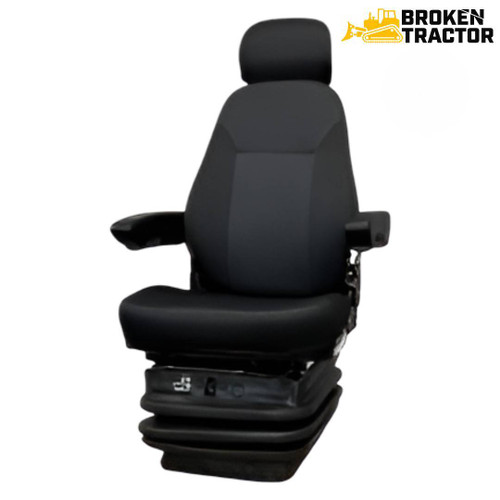 Cloth Deluxe Air Suspension Seat with Headrest for Caterpillar Articulated Trucks 725, 725C, 730, 730C, 735B, 735C, 740, 740B, 740C, 770