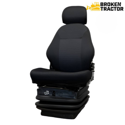 Cloth Air Suspension Seat with Headrest for Caterpillar Crawler Loaders & Dozers 939C, 943, 953, 963, 973, 953B, 963B, 953C, 963C, 973C, D3C, D3G, D4C