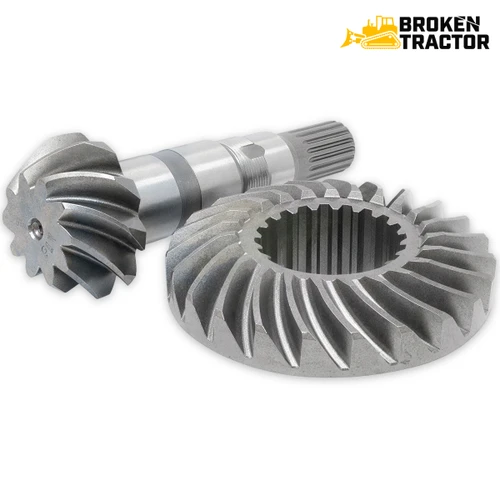 Bevel gear and pinion set for Kubota M6040 front axle