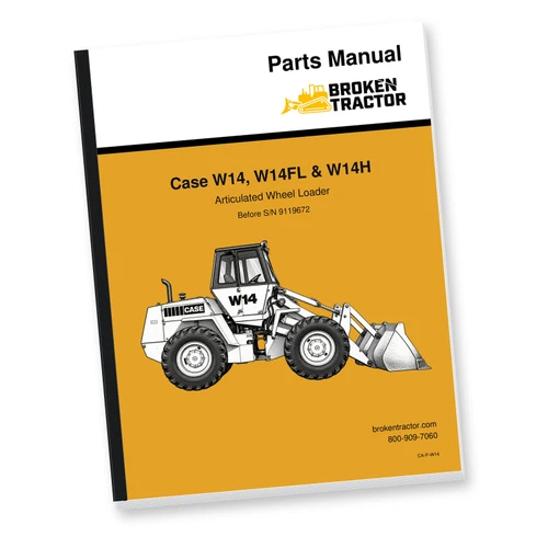 Case W14, W14FL, W14H Wheel Loader Parts Manual