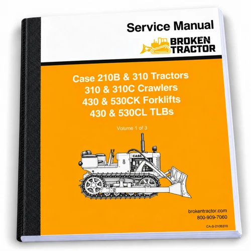 Case 310C, 9, 21 Backhoe Service Manual - sample page 2