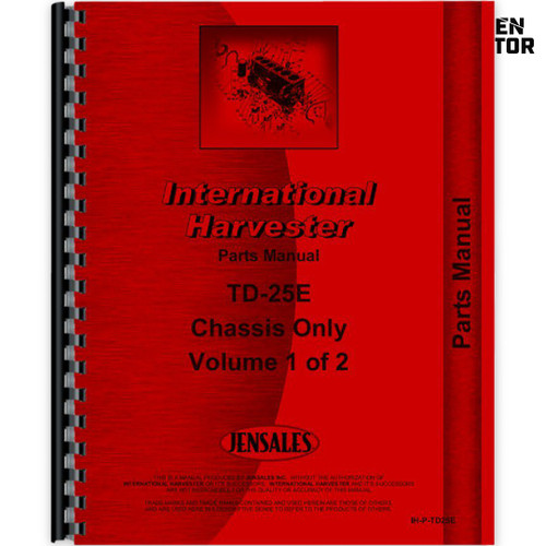 IH TD25E Crawler Parts Manual