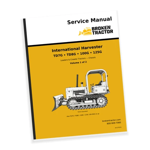 IH TD7E, TD7G, TD8E Crawler Service Manual