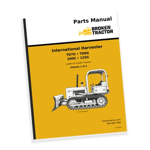 IH TD7G, TD8G, 100G Crawler Parts Manual