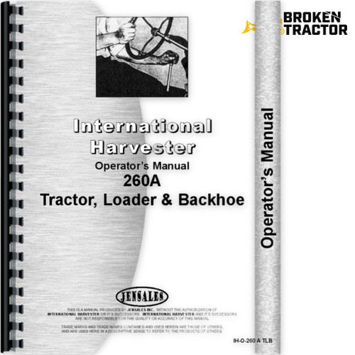 IH 260A Tractor Operator's Manual