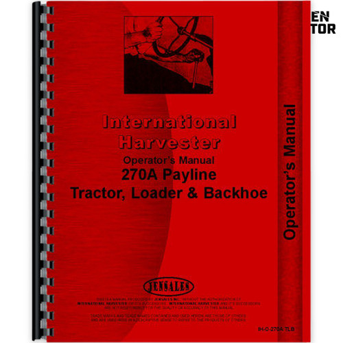 IH 270A Operator's Manual