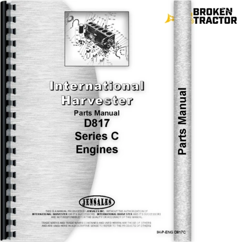 IH DTI817C, DT817C, TD-25 Engine Parts Manual