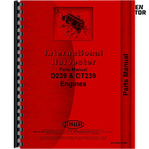 IH DT239, D239, TD-7E Parts Manual