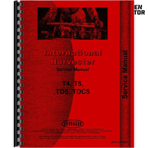 IH TC5, TDC5, TD5 Crawler Service Manual