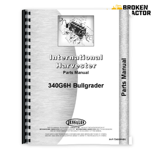 IH T340 Crawler Parts Manual