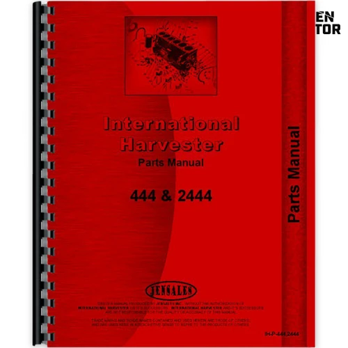 IH 2444, 444 Parts Manual