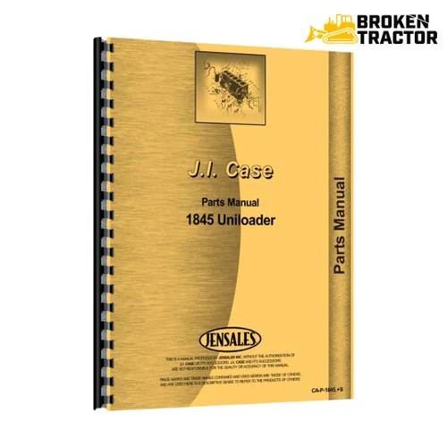 Case 1845, 1845S Uniloader Parts Manual