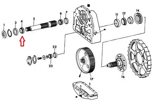 Dresser Dozer Bearing Cone -- 659458R1 | Broken Tractor