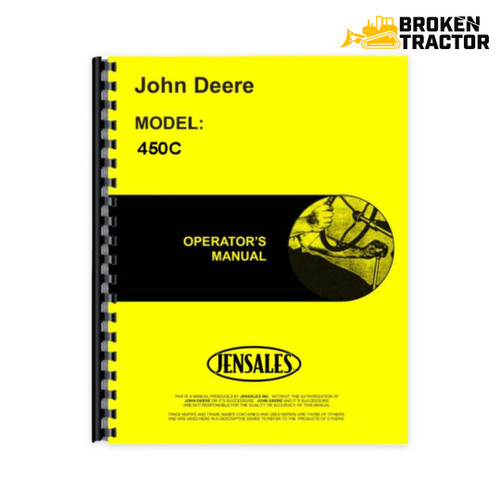 John Deere 450C Crawler Bulldozer Operators Manual