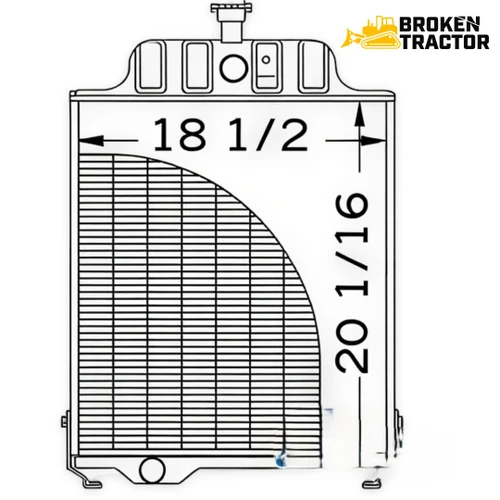 Radiator for John Deere 401D & more – AT71190