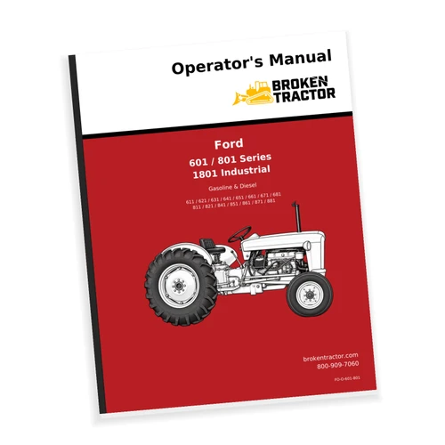 Ford 1801, 601, 611 & more Operators Manual