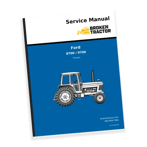 Cover of the Ford 8700, 9700 Service Manual, part number FO-S-87009700