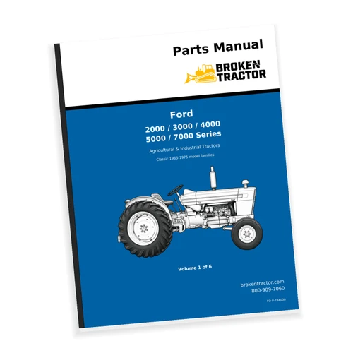 Cover of the Ford 3400, 3500, 3550 & more Parts Manual, part number FO-P-234000