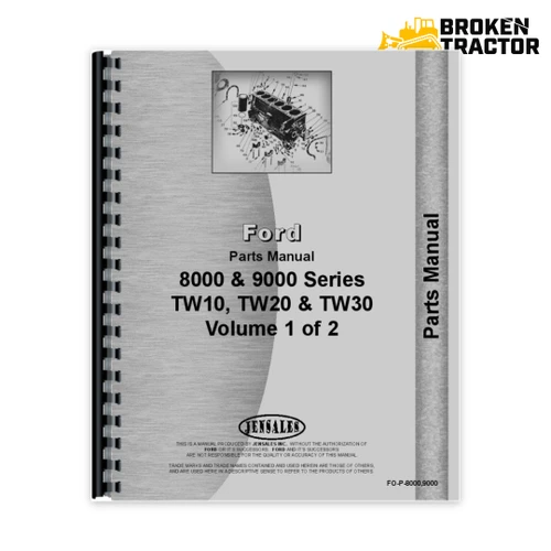Ford 8000, 8200, 8400 & more Parts Manual