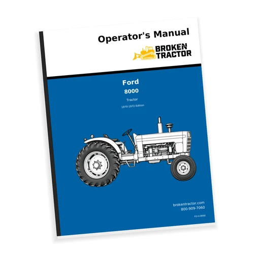 Ford 8000 Tractor Operators Manual