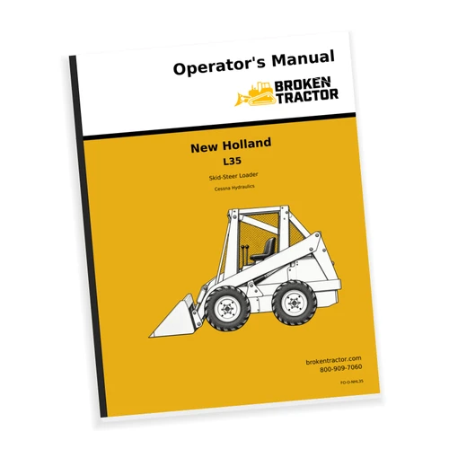 Cover of the New Holland L35 Skid Steer Operators Manual, part number FO-O-NHL35