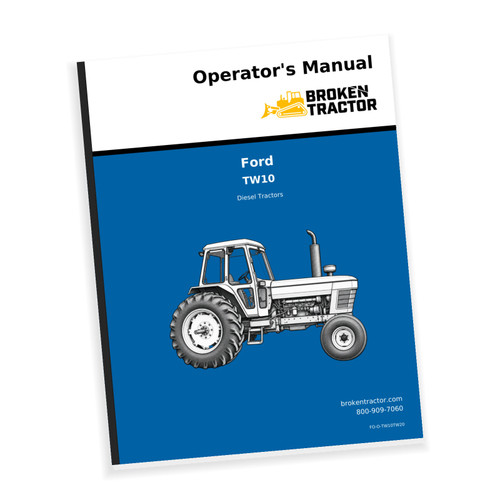 Cover of the Ford TW10, TW20 Operators Manual, part number FO-O-TW10TW20