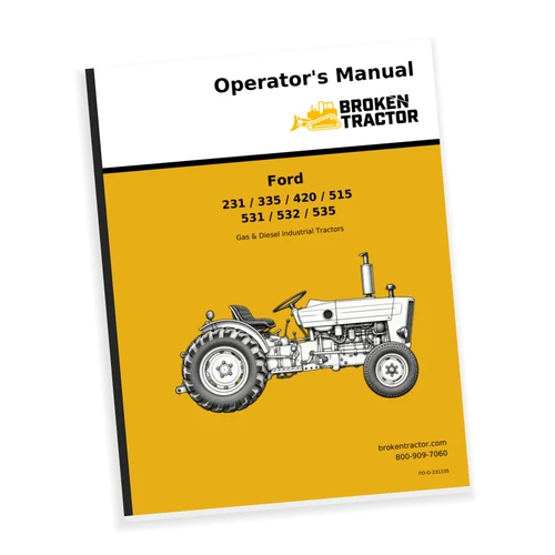 Ford 231, 335, 420 & more Operators Manual