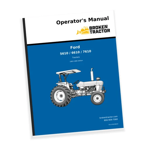 Ford 5610, 6610, 7610 Operators Manual