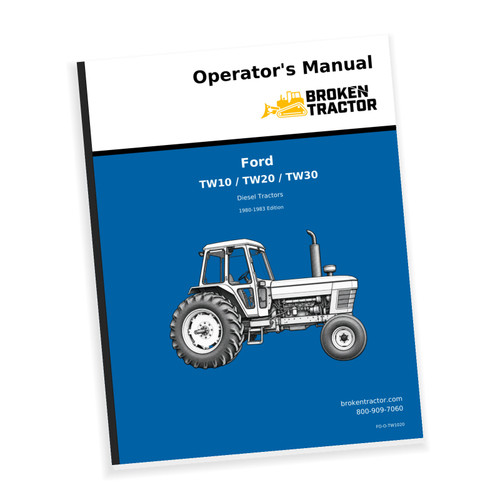 Cover of the Ford TW10, TW20, TW30 Operators Manual, part number FO-O-TW1020