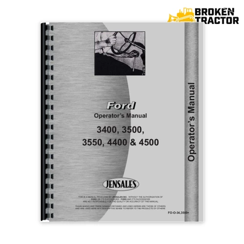 Ford 3400, 3500, 3550 & more Operators Manual