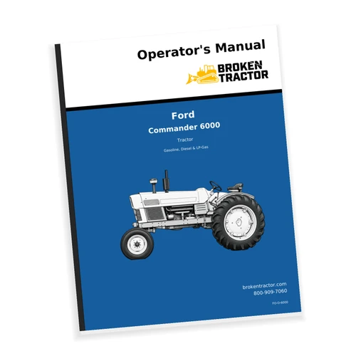 Cover of the Ford 6000 Tractor Operators Manual, part number FO-O-6000
