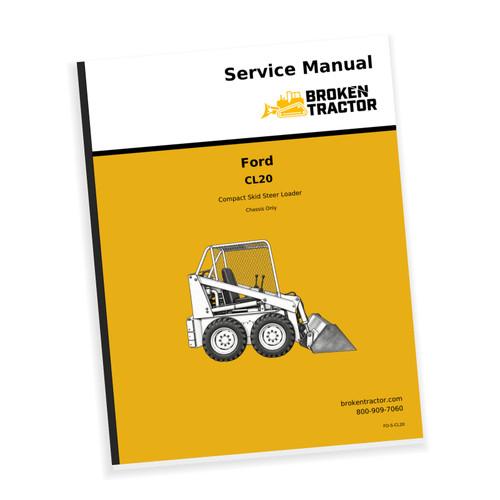 Cover of the Ford CL20 Skid Steer Service Manual, part number FO-S-CL20