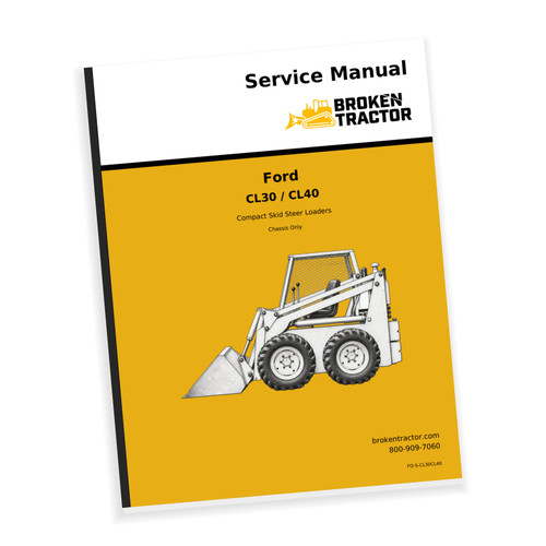 Cover of the Ford CL30, CL40 Skid Steer Service Manual, part number FO-S-CL30CL40