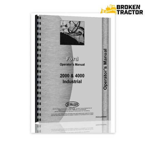 Ford 2000, 4000 Operators Manual