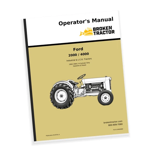 Ford 2000, 4000 Operators Manual