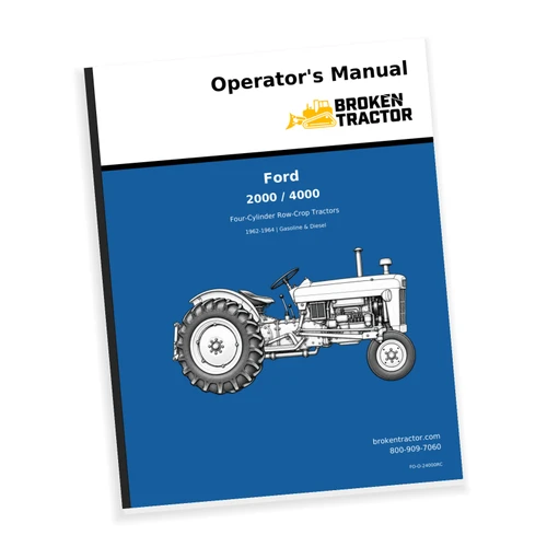Cover of the Ford 2000, 4000 Row Crop Operators Manual, part number FO-O-24000RC
