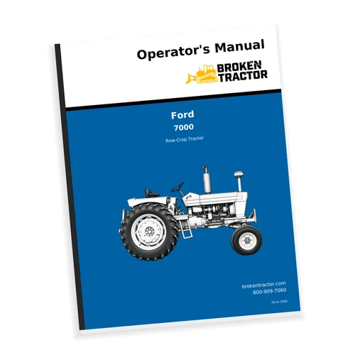 Cover of the Ford 7000 Tractor Operators Manual, part number FO-O-7000