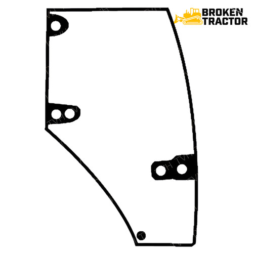 Curved RH Door Glass for Case IH CX & MX Series Tractors – 192004A4