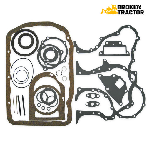 Bottom Gasket Set with Crankshaft Seals for Ford 3000, 4000, 4610 & more - CFPN6A008B