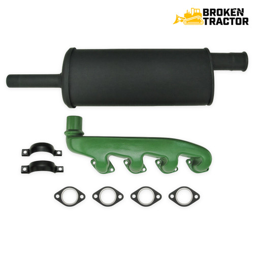 John Deere Exhaust Manifold and Muffler Kit - Fits 1830-2640