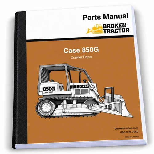 Case 850G Crawler Parts Manual (458 Pages)